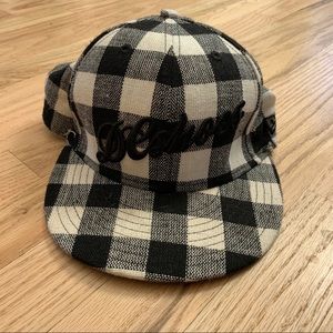 DC Shoes Plaid Fitted Hat